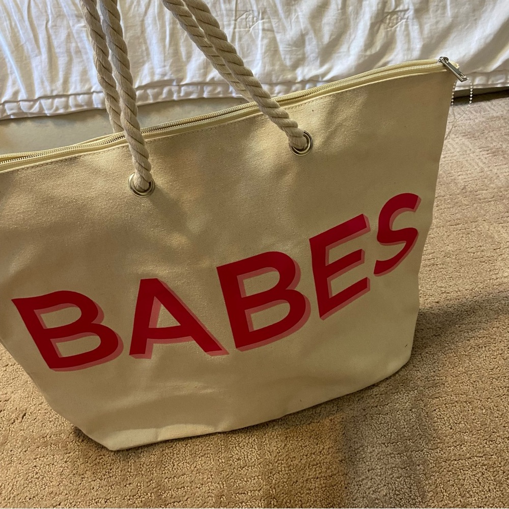 New - "Babes" Canvas Tote Bag - Picture 8 of 16